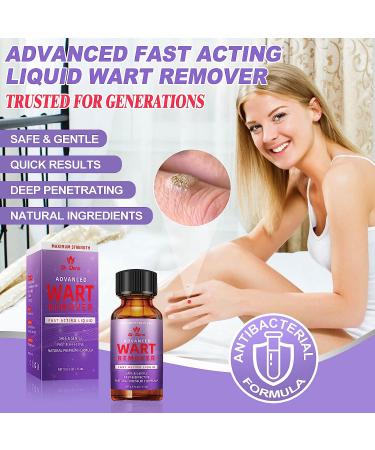 Dr. DERM Maximum Strength Wart Remover Liquid Gel - Fast-Acting Treatment for Plantar, Genital, Corn, Common, and Flat Warts - Natural and Safe Formula - 0.5 Fl Oz - Buy Online on GoSupps.com