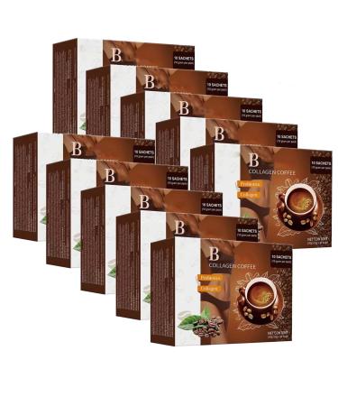 Bloom Collagen Coffee Bloom Coffee Collagen from Japan Nugen Bloom Collagen Coffee Nugen Collagen Coffee Pure Organic Coffee Collagen for Women and Men (10 Boxes)