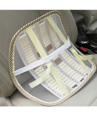 BESPORTBLE Lumbar Support Pillow - Bamboo Back Support Cushion for Car Seat & Office Chair (Beige) - Ergonomic Comfort & Fatigue Relief - Buy Online on GoSupps.com