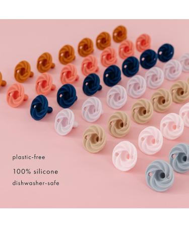 Doddle & Co. Natural Shape Silicone Pacifier 0-3 Months 2 Count, Blush/Shore - Buy Online on GoSupps.com