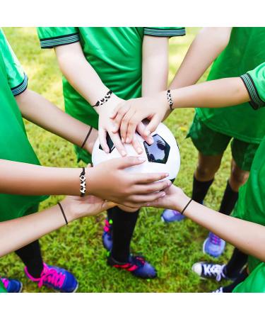 Sport Theme Charm Bracelets - Set of 20 Soccer Basketball Football Baseball Volleyball Bracelets for Teens and Adults - Adjustable and Inspirational Sports Beads Bracelet with Charms - Great Outdoor Gift - Buy Online on GoSupps.com