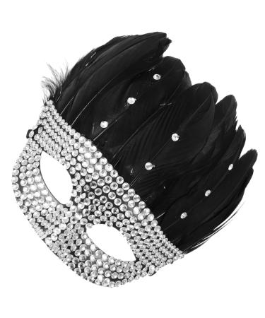 Beaupretty Decor Masquerade Mask Unique Mask Cosplay Mask for Adults Half Mask Creative Mask Party Accessory Rhinestone Mask for Party Carnival Mask Prop Halloween Rhinestones Party Supplies