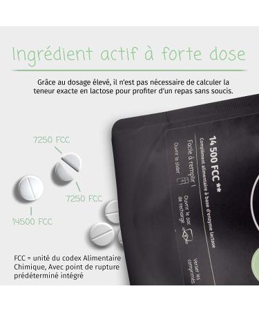 LactoJoy Comprim s de Lactase 14 500 FCC I Combat l'Intol rance au Lactose I 240 Pcs. RECHARGE I 100% V g tale I Favorise la Digestion du Lactose I Sans Produits Chimiques 240x - 14500 Ffc - Buy Online on GoSupps.com