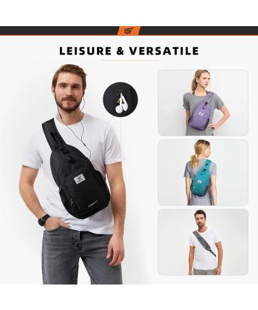 Skysper Waterproof Crossbody Sling Bag for Men - Small Shoulder Backpack for Hiking & Outdoor Trips - UrbanX7 Dark Gray - Buy Online on GoSupps.com