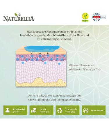 Naturellia Pure Hyaluronic Acid Powder 20g - Vegan Ultramolecular DIY Serum | Made in Germany - Buy Online on GoSupps.com