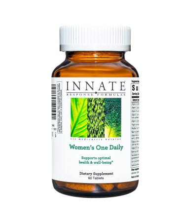 INNATE Response Formulas Women's One Daily - Daily Multivitamin for Women - Supports Optimal Health and Well-Being - Vegetarian Non-GMO and Kosher - Made Without 9 Food Allergens - 60 Tablets