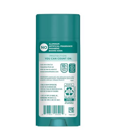 Tom's of Maine Unscented Natural Deodorant for Men & Women - Aluminum Free 2-Pack (3.25 oz Each) - Buy Online - Buy Online on GoSupps.com