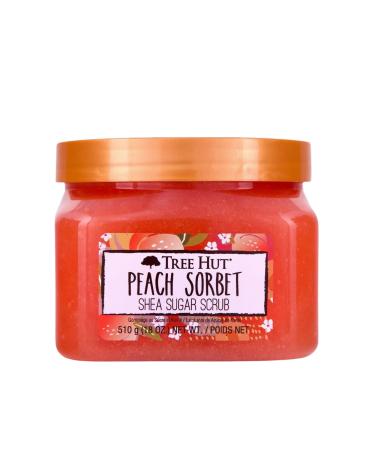 Tree Hut Peach Sorbet Shea Sugar Scrub  18 oz  Ultra Hydrating and Exfoliating Scrub for Nourishing Essential Body Care - Buy Online on GoSupps.com
