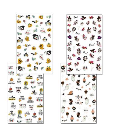 TailaiMei Glow in The Dark Halloween Nail Stickers - 10 Fluorescent Design Decals for DIY Nail Art and Manicure - Buy Online on GoSupps.com