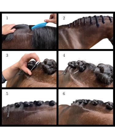 Quick Knot Deluxe Mane Clip for Horses & Ponies | Reusable Brown XL | International Shipping - Buy Online on GoSupps.com
