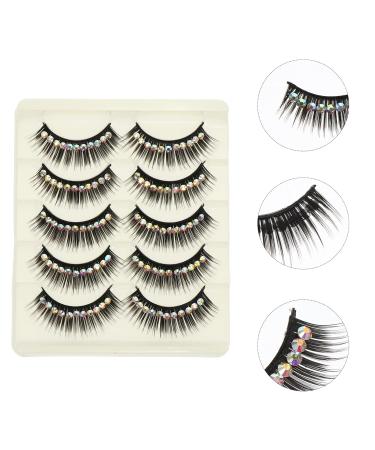 5 Pairs Diamond False Eyelashes - Dramatic 6D Wispy & Fluffy Eye Lashes for Women | Miss Eyeliner Black Fake Lashes - International Shipping - Buy Online on GoSupps.com