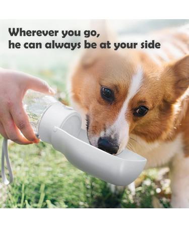Peteast 550ml Foldable Dog Drinking Bottle - BPA-Free Water Bottle for Dogs Cats & Pets - Perfect for Hiking & Traveling (White) - Buy Online on GoSupps.com