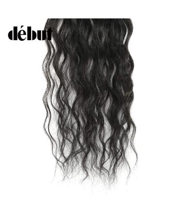 Water Wave Synthetic Hair Bundles with Simple Closure & Frontal Swiss Lace 9pcs - 20 inch 240g High Temp Fiber - 1B - Buy Online on GoSupps.com