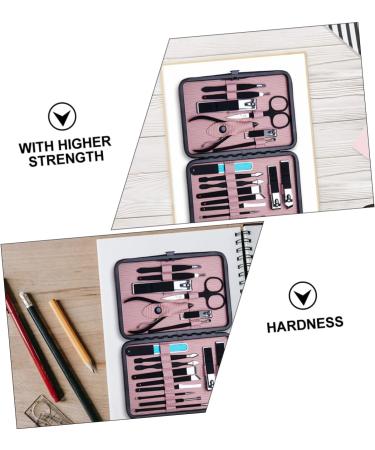 Ipetboom 1 Nail Set Nail Grooming Kit Nail Tools for Nail Art Nail Scraper Nail Stamping Polish Thick Nail Trimmer Nail Kits Cuticle Stainless Steel Pink Spatula Cosmetic - Buy Online on GoSupps.com