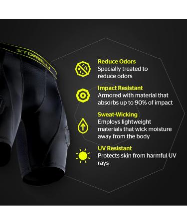 Storelli Unisex Goalkeeper Shorts - BSGKSHORT L Black | Ultimate Comfort & Performance for Goalkeepers - Buy Online on GoSupps.com