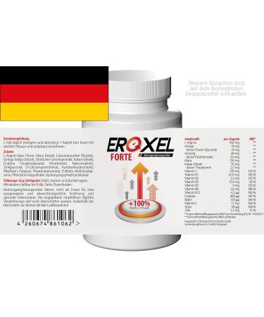 Eroxel Forte 180 Capsules - Buy 3 Pack (3X60 Capsules) - Premium International Shipping - Buy Online on GoSupps.com