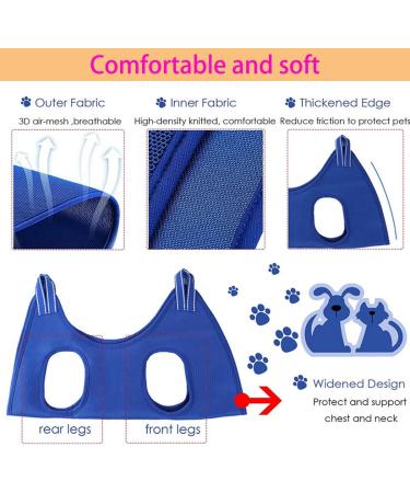 Qrity Cat Care Pocket Hammock Set - Dog & Cat Grooming Tool with S Hook - Blue XS - Buy Online on GoSupps.com