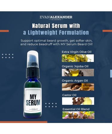 Evan Alexander Fine Grooming MY Serum Beard Oil for Men - Fresh 1 Fl Oz | International Shipping Available - Buy Online on GoSupps.com