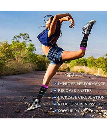 Cheeroyal 6-Pair Compression Stockings 20-30 mmHg | Men & Women | Recovery & Travel | Ideal for Nurses Running Pregnancy & Sports | Size S-M - Buy Online on GoSupps.com