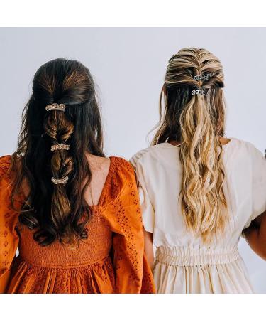 Elastic Bracelet Hair Ties | 2023 Collection | Suitable for All Hair Types | Ideal for Outdoor Sports & Activities | 3 Golden Styles - Buy Online on GoSupps.com