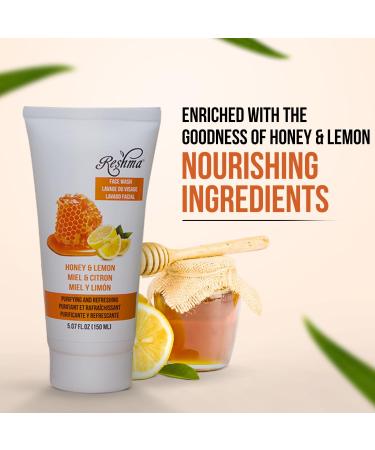 Reshma Beauty Honey & Lemon Face Wash| Cleanser for All Skin Types & Dull Skin | Cleanser for Purifying Deep Cleansing and Brightening | Removes Make Up| For Daily Use - Cruelty Free(Pack of 6) Honey & Lemon 1 Fl Oz (Pack  - Buy Online on GoSupps.com
