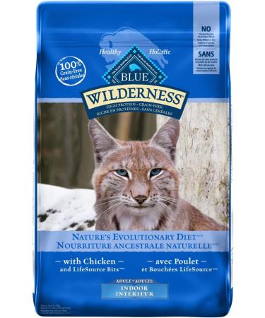 Blue Buffalo Wilderness High Protein Grain Free Natural Adult Dry Cat Food Salmon 4.9 Kg Bag & Wilderness High Protein Grain Free Natural Adult Indoor Dry Cat Food Chicken 4.9kg Bag Salmon Large Bag + Chicken 4.9kg bag - Buy Online on GoSupps.com