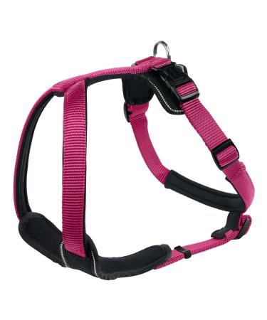 HUNTER NEOPRENE dog harness nylon padded with neoprene raspberry/black XS/S raspberry/black XS/S
