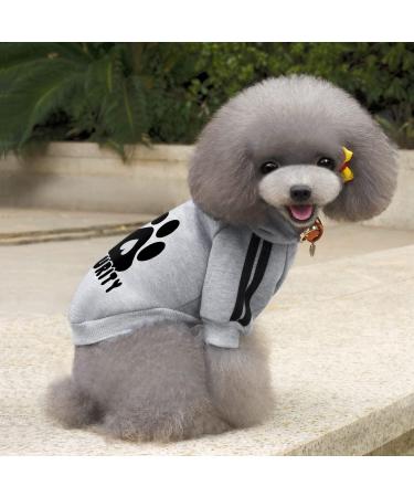 Dolahovy Dogs Hoodie - Stylish Winter Sweater Vest for Small & Medium Dogs Cats | Cozy Autumn Pet Outfit for Chihuahuas & Teddy Breeds - Size 3XL Gray - Buy Online on GoSupps.com