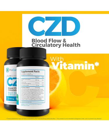 CDZ Supplement Vitamin C D and Zinc Plus Herbs - Our Best Vitamin C D Zinc Blood Booster for Blood Balance & Blood Flow - C Z D Blood Flow & Circulatory Health - Pro Canna Labs Gummies Capsules - Buy Online on GoSupps.com