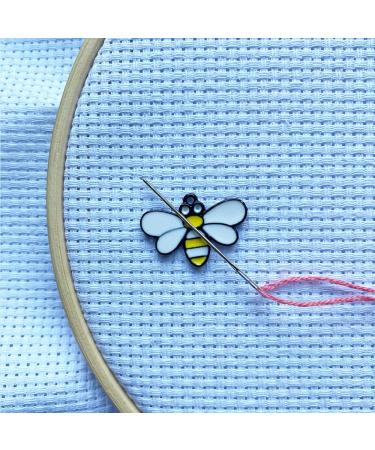 Bee Needle Minders Set - 2 Magnetic Nanny for Cross Stitch & Embroidery - Buy Online on GoSupps.com