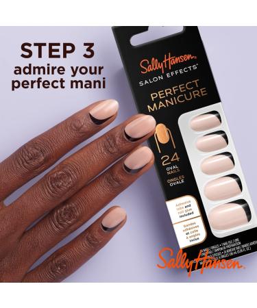 Shop Sally Hansen Salon Effects Perfect Manicure ASAP Apple - 30 Piece Press On Nails Set with Non-Damaging Adhesive Tabs Almond Shape | International Shipping Available - Buy Online on GoSupps.com