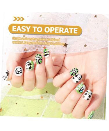 Ipetboom 1 Set Children's Nail Art Toys Glitter Outfit Makeup Toy Kid Fake Nails Sparkle Nail Polish Nail Kit for Kids Age 8-12 Nail Girls Nail Polish Toddler Nail Stickers Plastic Manicure - Buy Online on GoSupps.com