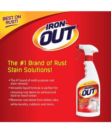 Iron OUT Rust Stain Remover Spray Gel 16 Fl. Oz. 3-Pack - 3 Bottles - Buy Online on GoSupps.com