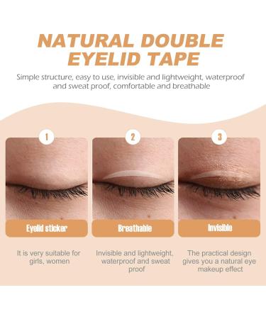FOMIYES 2Sets double eyelid sticker single side eyelid stickers hooded eye stickers hooded eyelid tape single sided eyelid tape mesh eyelid tape invisible medical glue lace strip woman - Buy Online on GoSupps.com