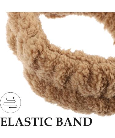 LALAFINA Plush Headband Bear Ear Face Wash Hairband Cartoon Makeup Spa Headwear Elastic Hair Turban Cute Hair Accessories - Buy Online on GoSupps.com