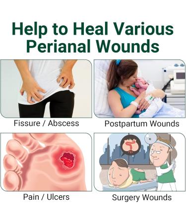 LMNOOP Perianal Care Ointment Skin Repair Treatments for Anus Fistula Anal Fissure Perianal Abscess Fast Healing for Postpartum & Surgery Wounds with All Natural & Organic Herbs - Buy Online on GoSupps.com