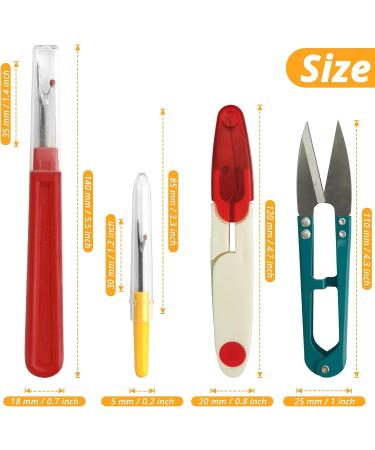 DEFUTAY 7-Piece Seam Ripper Set with Scissors - Handy Stitch Ripper Sewing Tool for Opening Seams and Hems - Buy Online on GoSupps.com