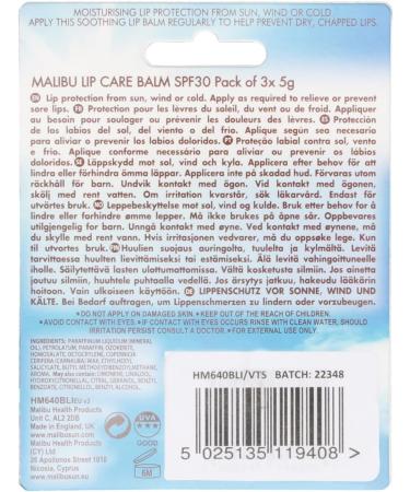 Malibu Sun SPF 30 Lip Balm Sunscreen Vanilla Tropical Strawberry 15g (Pack of 1) - Buy Online on GoSupps.com