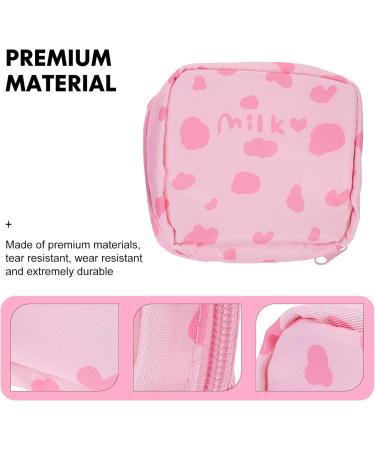 2-Piece Sanitary Napkin & Tampon Bag Set | Stylish Menstruation Pad & Cosmetics Holder for Women & Girls Perfect First Period Organizer - Buy Online on GoSupps.com