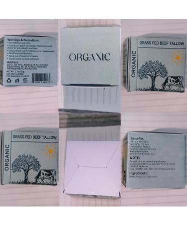 mkzea Beef Tallow for Skin Unscented 3 Packs Beef Tallow Blam Grass Fed Whipped Tallow Face Cream - Buy Online on GoSupps.com