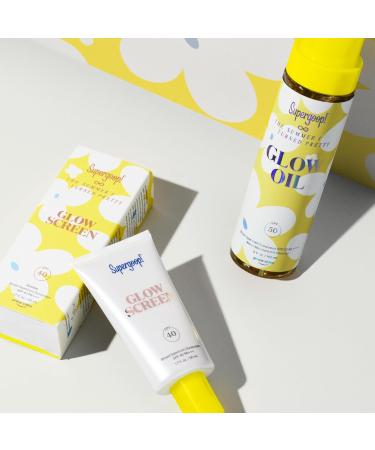 Supergoop! Summer Glow-Up SPF Set - Glowscreen SPF 40 Glow Oil SPF 50 & Hair Clip | International Shipping Available - Buy Online on GoSupps.com