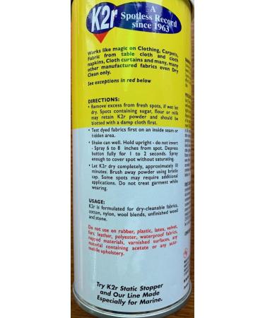 K2r No Scent Spot Treatment Stain Remover 10 oz Spray | Effective Stain Removal | International Shipping Available - Buy Online on GoSupps.com
