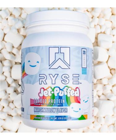 Ryse Core Series Loaded Protein - 25g Whey Protein Low Carbs/Sugar Prebiotic Fiber & MCTs - Build & Recover | 20 Servings Marshmallow Flavor - Buy Online on GoSupps.com