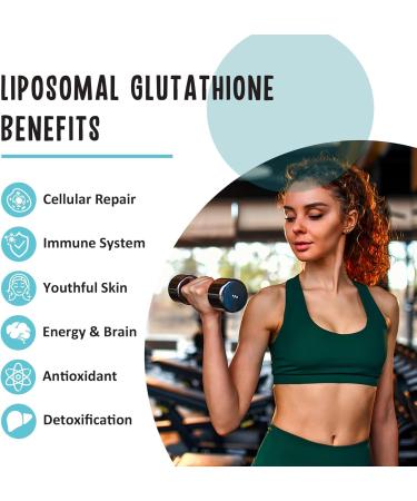 2400 MG Liposomal Glutathione Softgels, Max Absorption, Active Form L-Glutathione Reduced (GSH), with Hyaluronic Acid, Resveratrol, Master Antioxidants for Brain, Immune System, 60 Softgels 60 Count (Pack of 1) - Buy Online on GoSupps.com