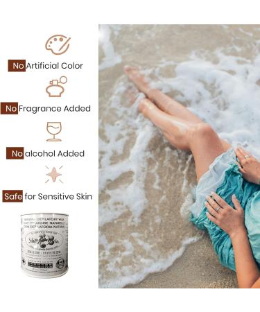 Sharonelle Soft Wax All Purpose Hair Removal Natural Depilatory Canned Wax for Sensitive Skin Canada-Made Melting Wax in Black color Canned Package (12PC ZincOxide) 500 ml (Pack of 12) Zincoxide - Buy Online on GoSupps.com