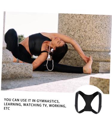FOMIYES Adjustable Clavicle Support Brace - Belt Straightener & Shoulder Support for Improved Posture - Comfortable Upper Back Brace in Black - Buy Online on GoSupps.com
