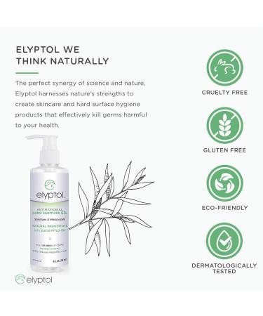 Elyptol Antimicrobial Hand Sanitizer Gel 8oz - Natural Hospital-Grade Moisturizing & Germ-Killing with Eucalyptus Oil - Buy Online on GoSupps.com