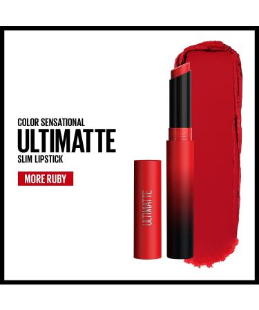 Maybelline Color Sensational Ultimatte Matte Lipstick - More Ruby Ruby Red 1 Count - Buy Online on GoSupps.com