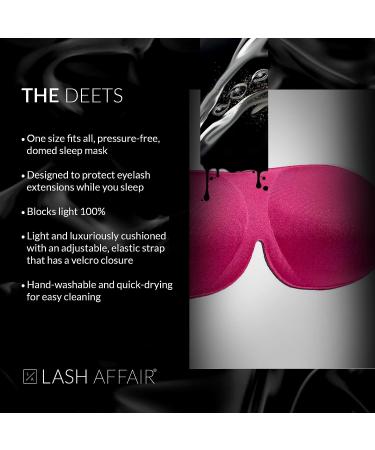 Lash Affair 3D Eye Mask for Sleeping - Pink | Protects Lash Extensions, Contoured Design for Comfortable Night Sleep - Buy Online on GoSupps.com