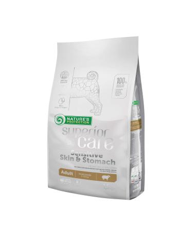 Nature's Protection Superior Care Complete Dry Dog Food for Sensitive Skin and Stomach with Lamb for Adult Small Breed Dogs 1.5 kg